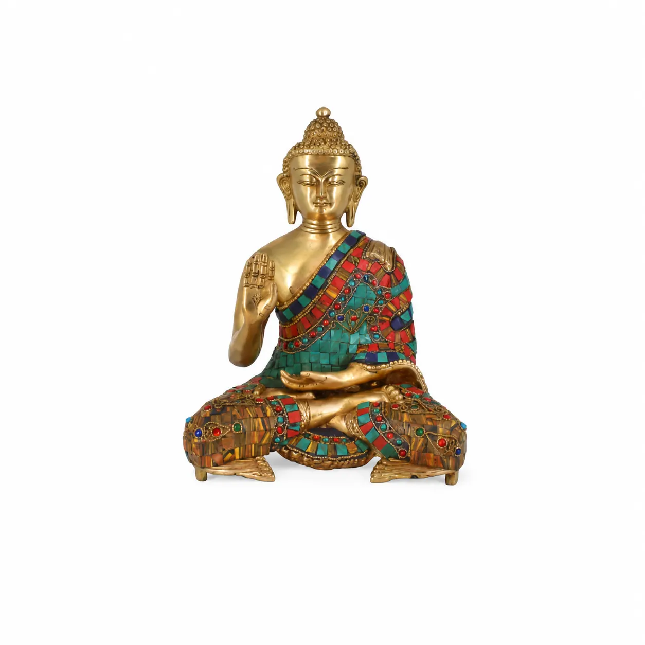 Tibetan Buddhist handicrafts and brass Buddha statues