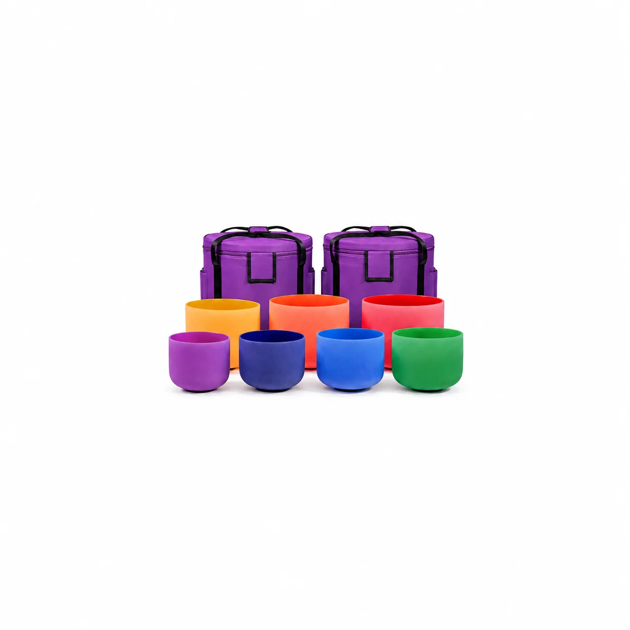 Coloured Crystal Bowl 7 Set
