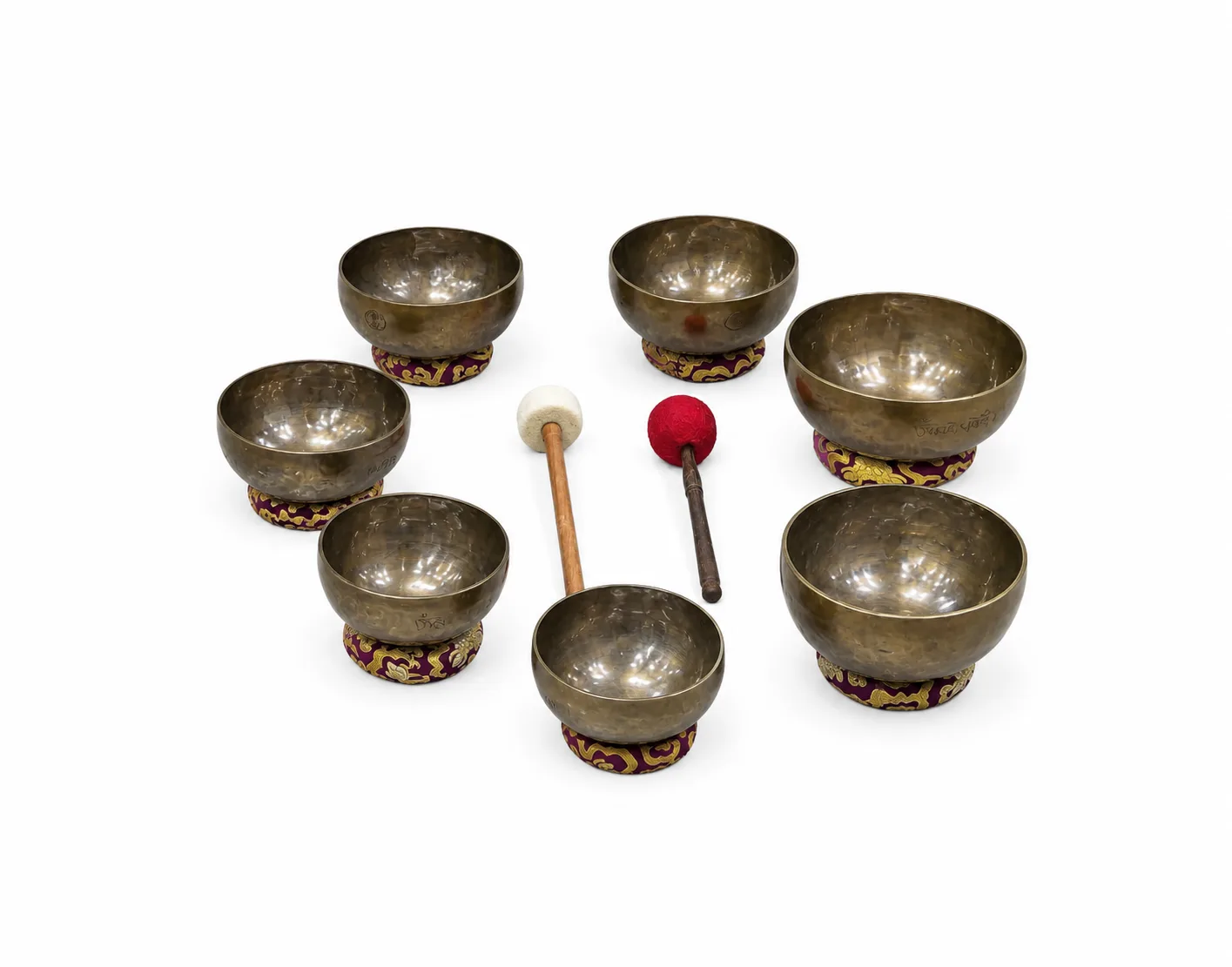 Full Moon 7 Chakra Singing Bowl Set