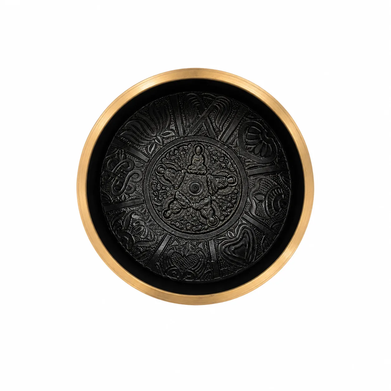 Machine Made Black Singing Bowl — view 2